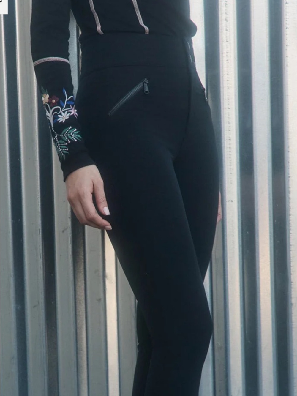 NWT Alp-n-Rock Geneva Techno Pant Size L Black 4-Way Stretch Skinny Fit